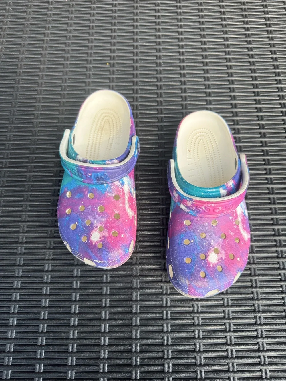 CROCS Kids Galaxy Print Clogs